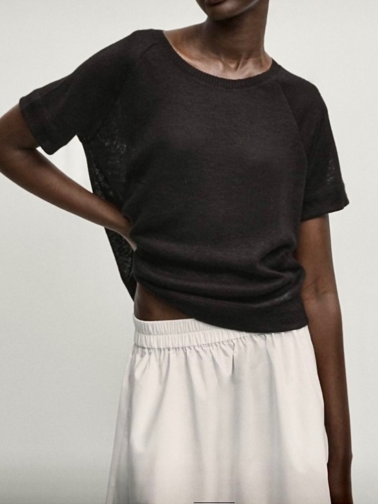 Massimo Dutti Tops - Massimo Dutti 100% linen knitted top
